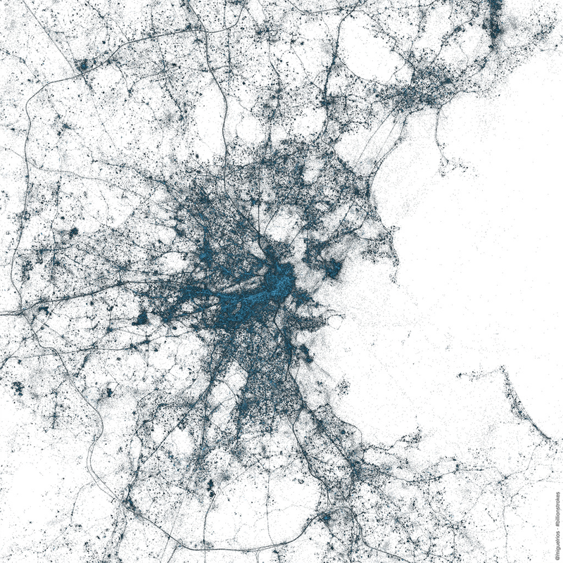 Illustration for article titled These Awesome Maps Show Off All the World's Geo-Tagged Tweets